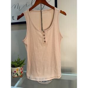 Women's Sleeveless Henley Tank Tops
 Size XL